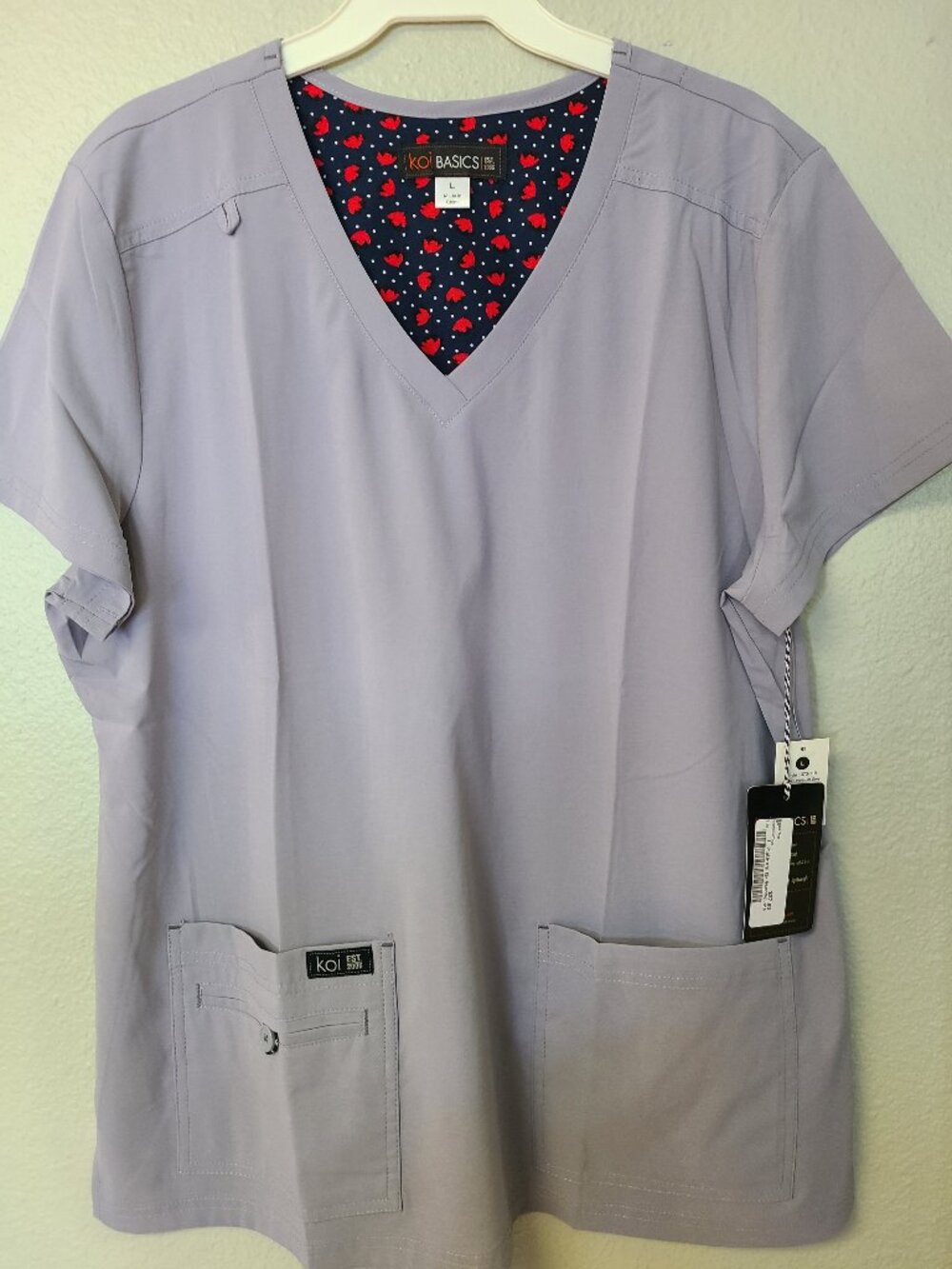 Koi Basics Becca V-neck Top